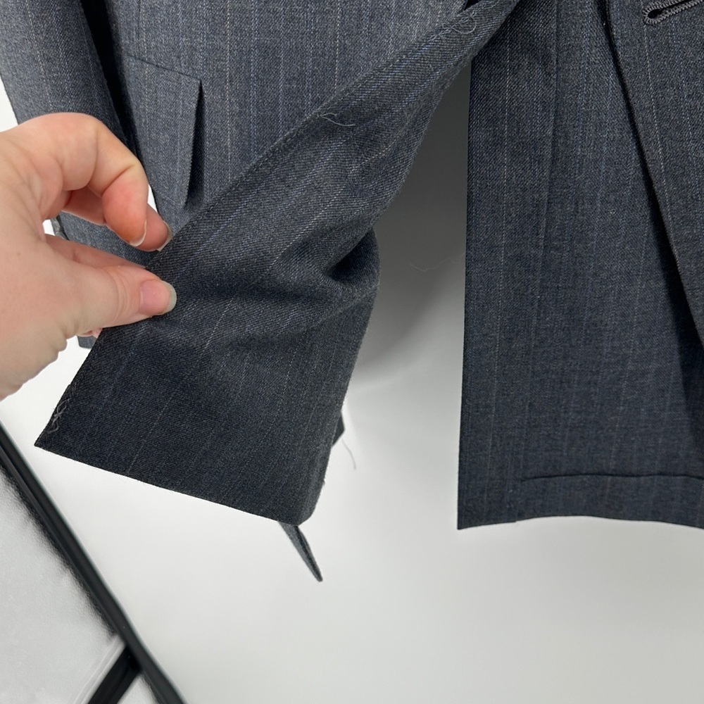 Hart Schaffner Marx VTG Old Money Academia Business ClassicCharcoal Blazer Sz40L - Picture 7 of 14
